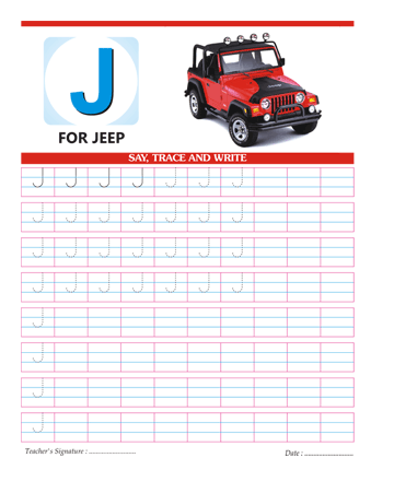 Capital Letterj Sheet