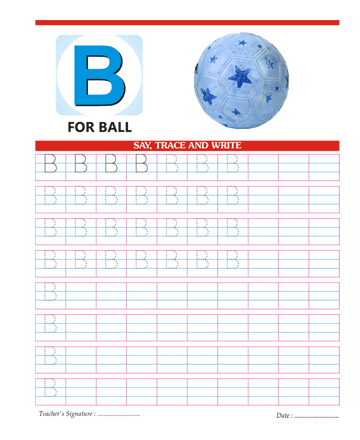 Capital Letter B Sheet