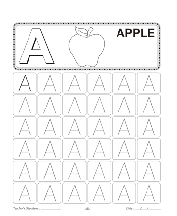 Capital Letter Writing A Sheet