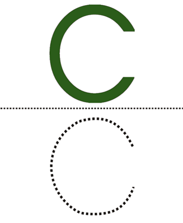 Capital Alpahbet C Sheet