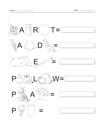 Complete The Word 16 Sheet