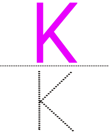 Capital Alpahbet K Sheet