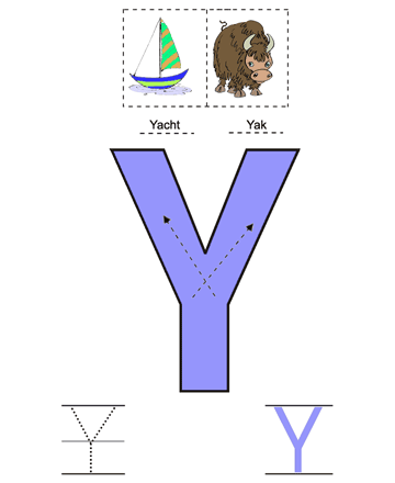 Letter Y Sheet