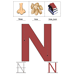 Letter N